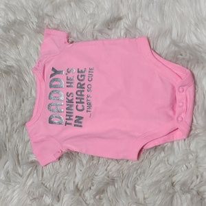 Garanimals "Daddy thinks he's in charge" onesie -3 to 6 months
